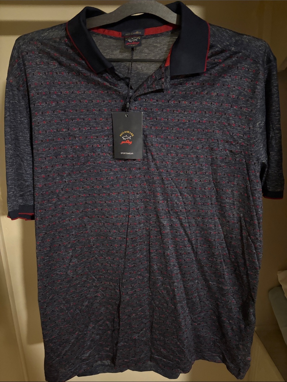 Paul & Shark Navy Polo with Red Accents